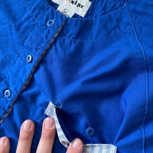 Vintage Bon Magique Popover Pocket Shirt 22W Plus - Picture 6 of 8